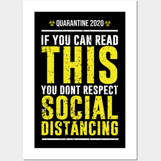 SOCIAL DISTANCING (GRUNGE STYLE) Posters and Art